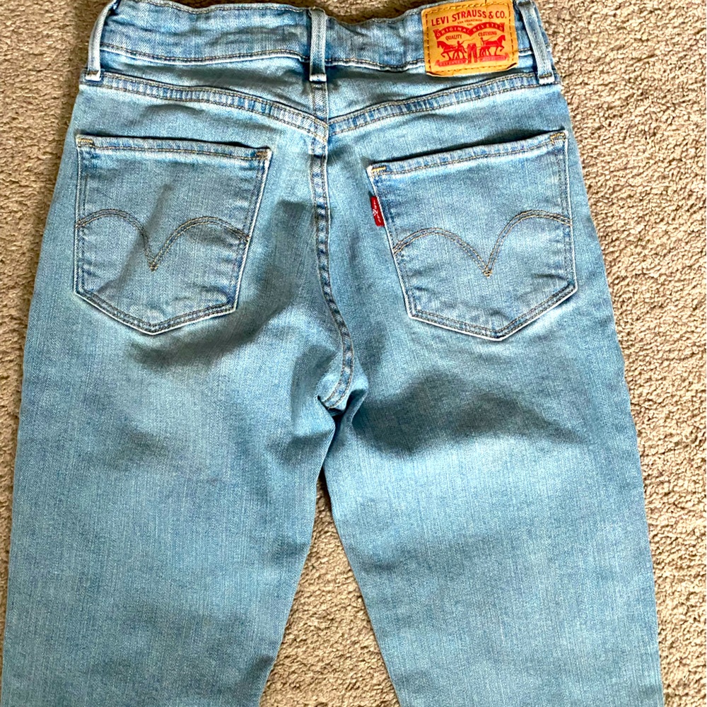 Levi’s 501 mid rise skinny jeans